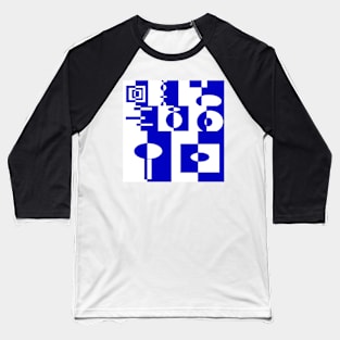 Simply blue and white Baseball T-Shirt